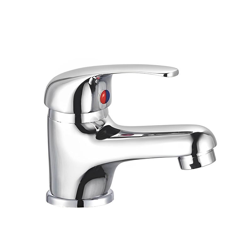 OJ-J1281H Desain Modern Faucet Kamar Mandi Warna Silver Zinc Alloy Basin